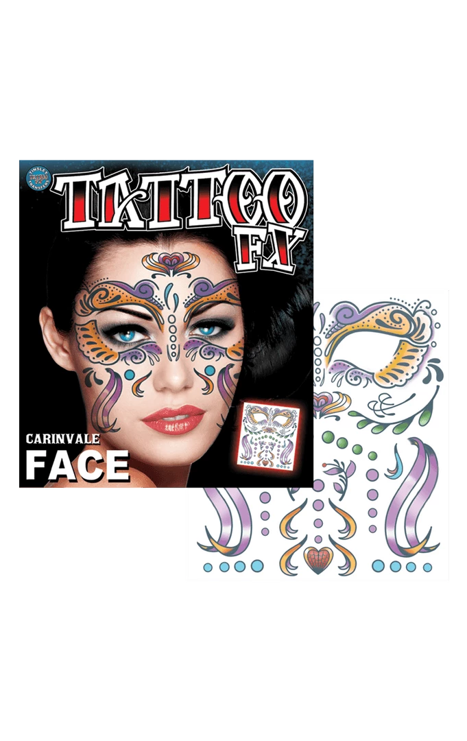 Tinsley Transfers All Accessories Carnivale Face Tattoo Accessory