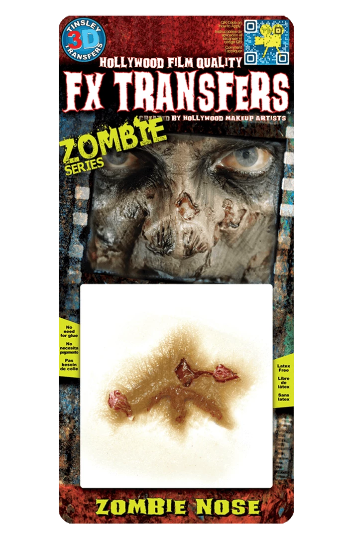 Tinsley Transfers Zombie Nose FX Transfer Halloween