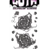 Tinsley Transfers Black Roses Goth Tattoo Punk