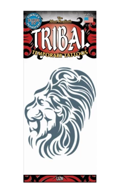Tinsley Transfers Lions & Tigers Tribal Lion Temporary Tattoo