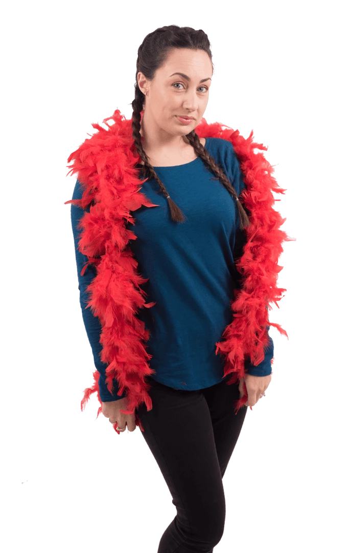 Bristol Novelty Feather Boa Red All Decades /Era Costumes