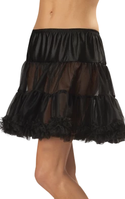 California Costumes Ruffled Pettiskirt Black