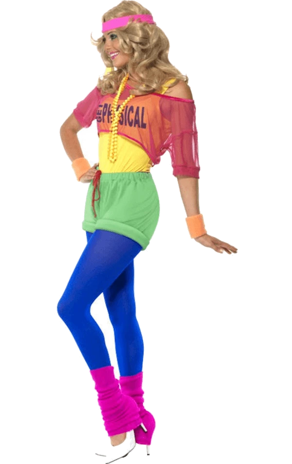 Smiffys Womens Let's Get Physical Costume