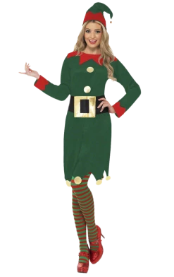 Smiffys Womens Classic Elf Costume