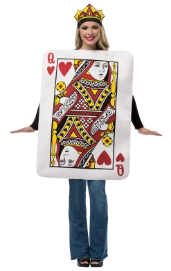 Rasta Imposta Queen Of Hearts Card Costume Novelty
