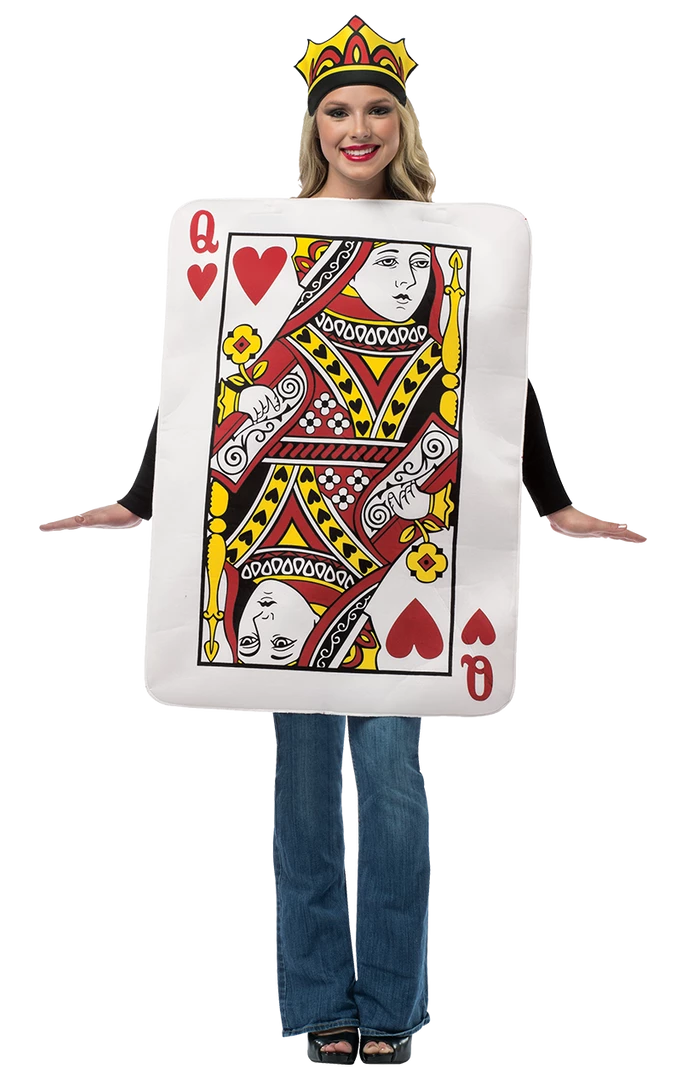 Rasta Imposta Queen Of Hearts Card Costume Novelty
