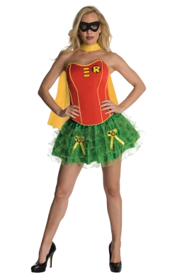Rubies Book Characters Women's Superhero Robin Corset Costume