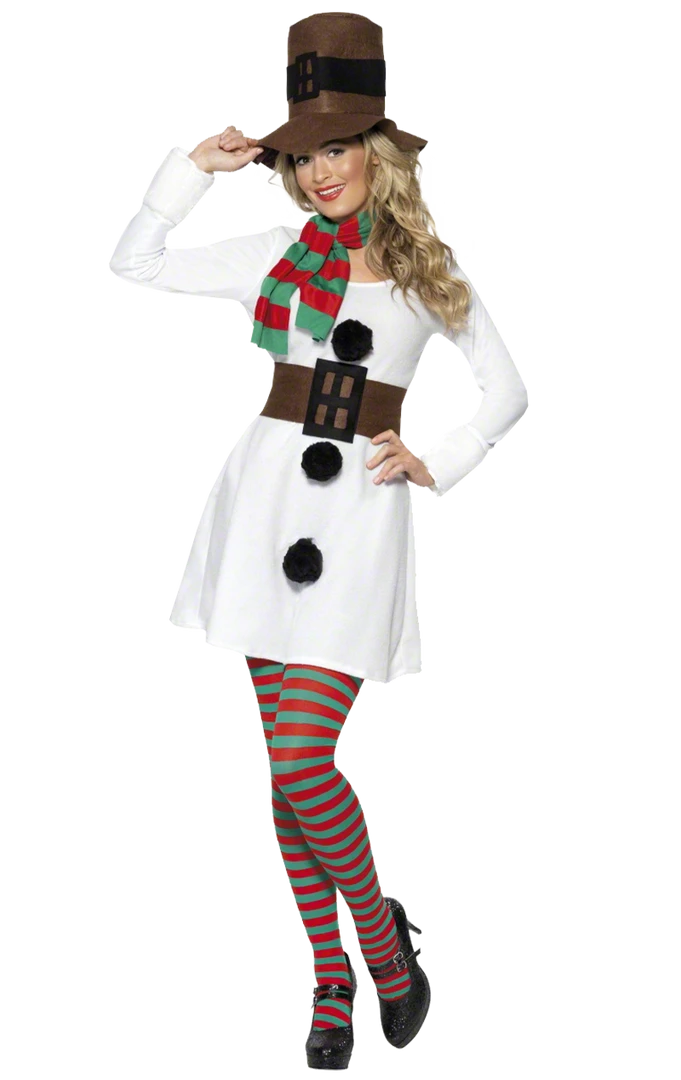 Smiffys Christmas Miss Snowman Costume
