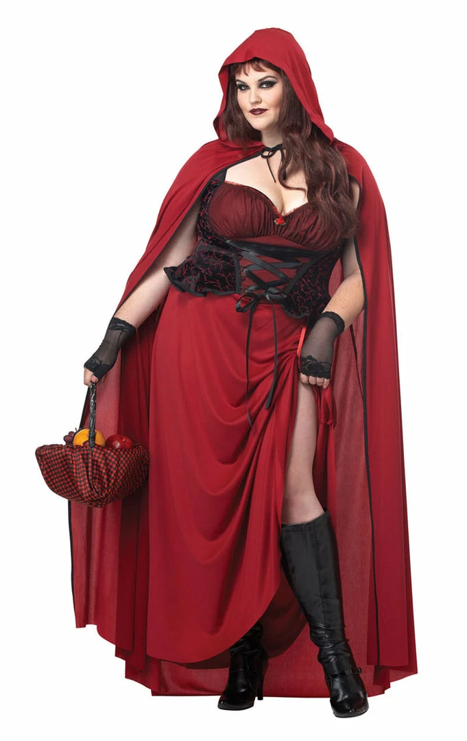 California Costumes Plus Size Dark Red Riding Hood Costume Fairytales