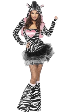 Smiffys Animals Zebra Dress Costume