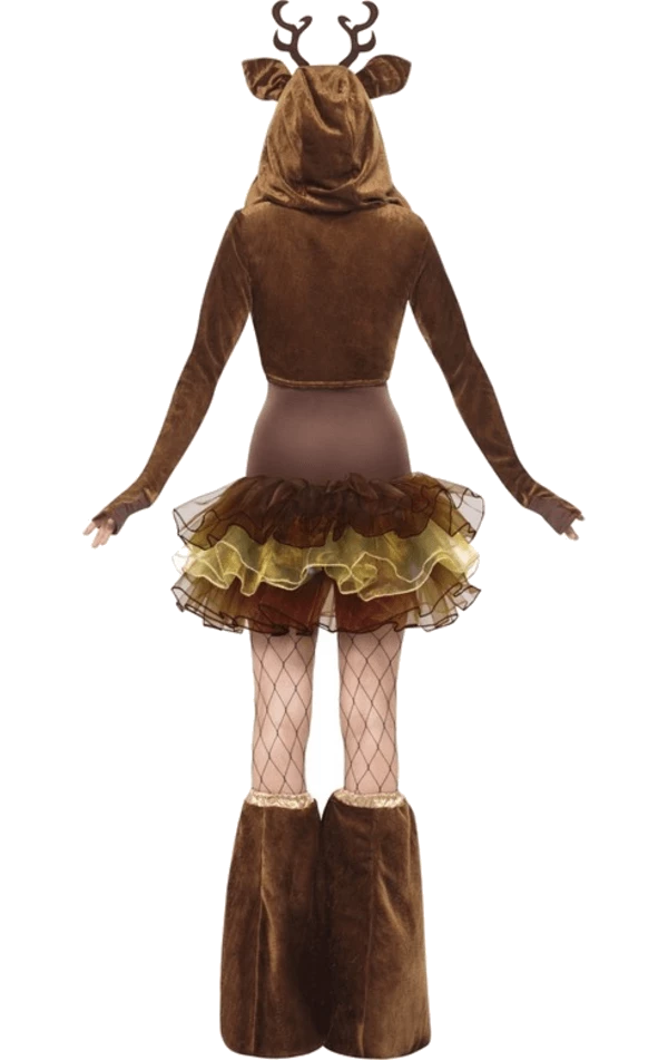 Smiffys Animals Womens Reindeer Dress Costume