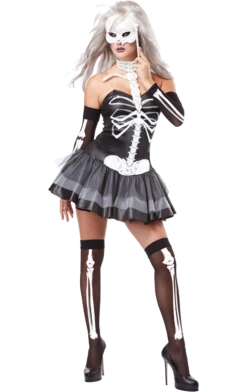 California Costumes Ladies Skeleton Masquerade Costume Masquerade Ball