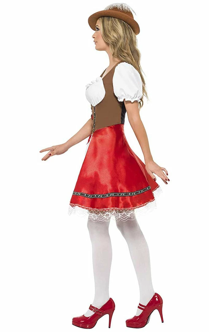 Smiffys Womans Red Bavarian Costume Around The World