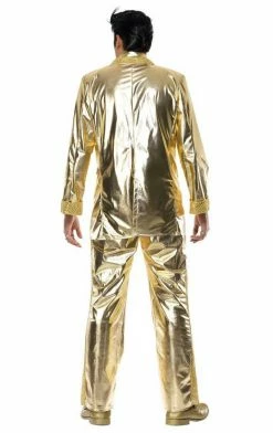 Smiffys Elvis Gold Suit Costume American / USA