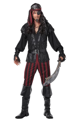 California Costumes Mens Ruthless Rogue Pirate Costume