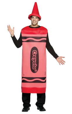 Rasta Imposta Crayons Adult Red Crayola Crayon Costume
