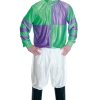 Fun Shack Mens Green And Purple Jockey Costume