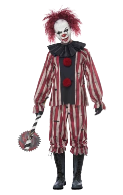 California Costumes Mens Nightmare Clown Costume Circus