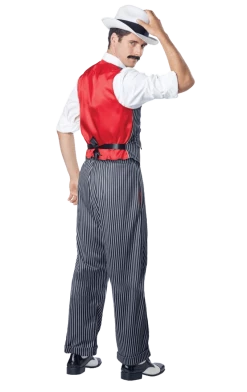 California Costumes Mens 1920s Pinstripe Mobster Costume All Decades /Era Costumes