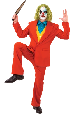 Palmer Agencies Clowns Mens Joker Halloween Movie Costume