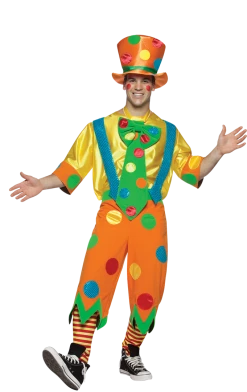 Rasta Imposta Circus Mens Toots The Clown Costume