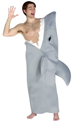 Rasta Imposta Adult Shark Attack Costume Under The Sea