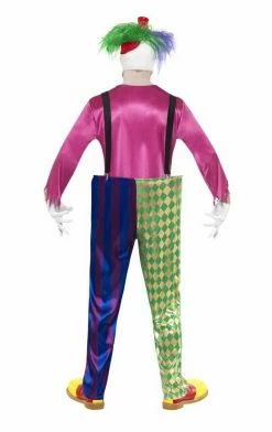 Smiffys Circus Mens Colourful Killer Clown Costume