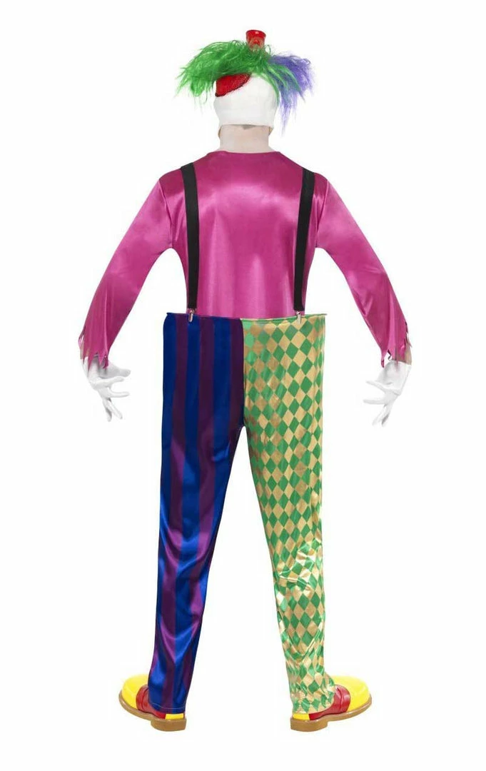 Smiffys Circus Mens Colourful Killer Clown Costume