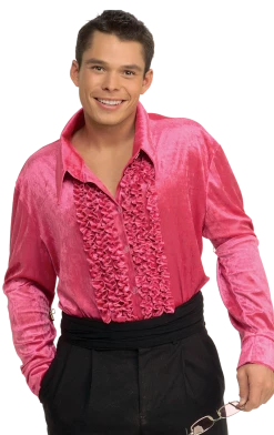 Rubies Pink Velour Shirt Costume