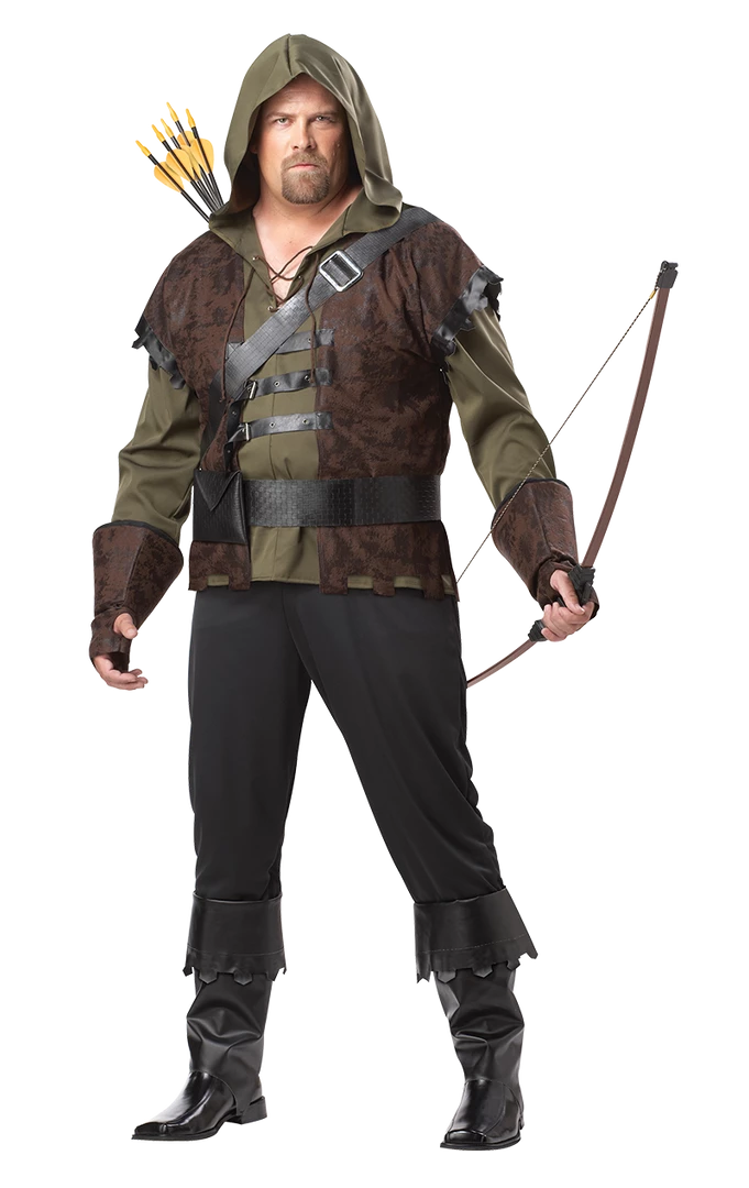California Costumes Mens Plus Size Robin Hood Costume Book Characters
