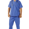 Underwraps Blue Hospital Scrubs Costume Costumes Under £20
