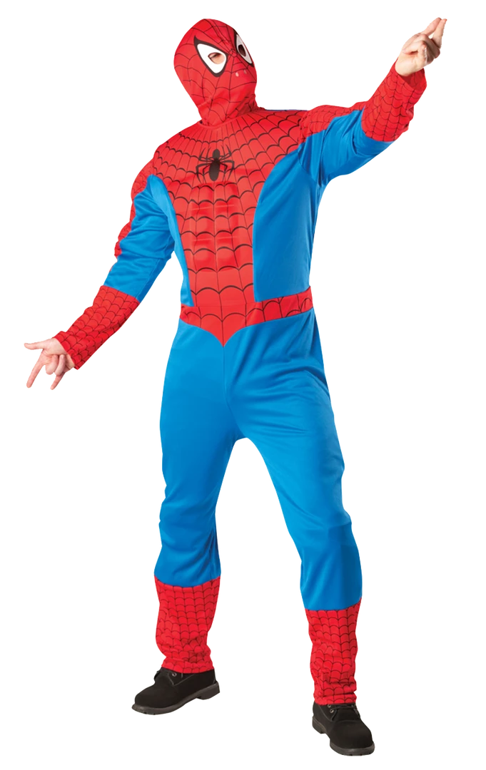 Rubies Mens Muscle Chest Spiderman Costume Book Characters