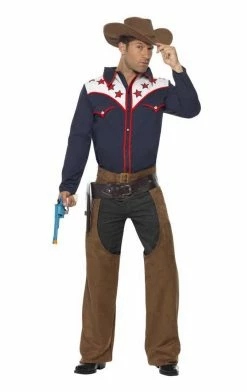 Smiffys Mens Rodeo Cowboy Costume American / USA