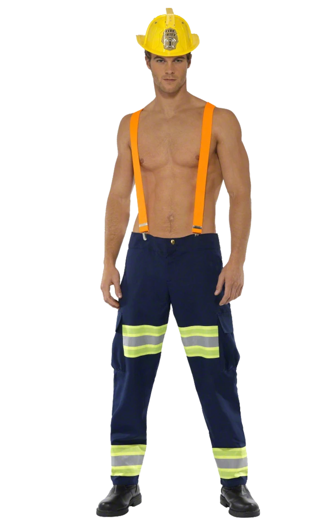 Smiffys Fever Male Firefighter Costume Fireman & Firewoman