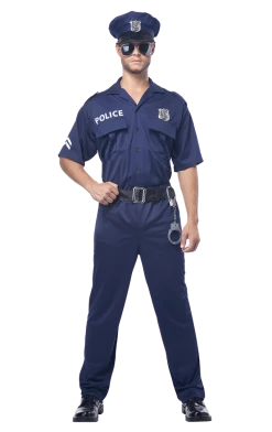 California Costumes American / USA Mens American Policeman Costume