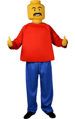 Body Republic Mr Block Head Adult Costume Cartoons