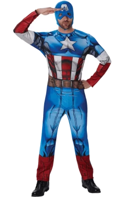 Rubies Mens Classic Captain America Costume American / USA