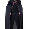 Bristol Novelty Black Fur Collared Cape All Womens Costumes