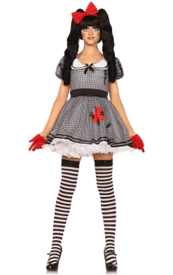 Leg Avenue Dolls Womens Wind Me Up Doll Costume