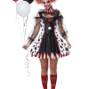 California Costumes Circus Ladies Twisted Clown Costume