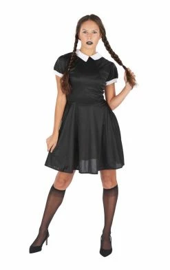 Orion Costumes Womens 90s Wednesday Addams Costume Cartoons