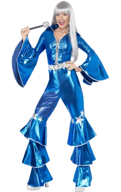 Smiffys Blue Dancing Queen Costume Music & Pop/Rock Stars