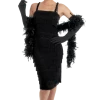 Generic All Decades /Era Costumes Black Roaring 20s Girl Costume