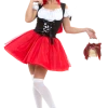 Leg Avenue Womens Racy Red Riding Hood Costume