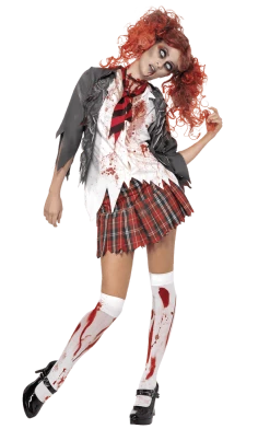 Smiffys Zombie School Girl Costume