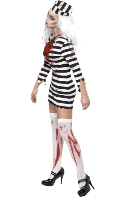 Smiffys Zombie Convict Female Costume Halloween
