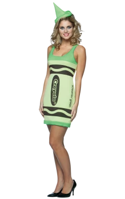 Rasta Imposta Costumes Under £20 Crayola Green Dress Costume