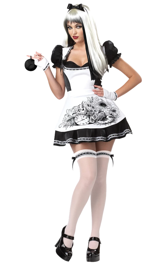 California Costumes Adult Dark Twisted Alice In Wonderland Costume