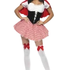 Smiffys Ladies Fever Red Riding Hood Costume