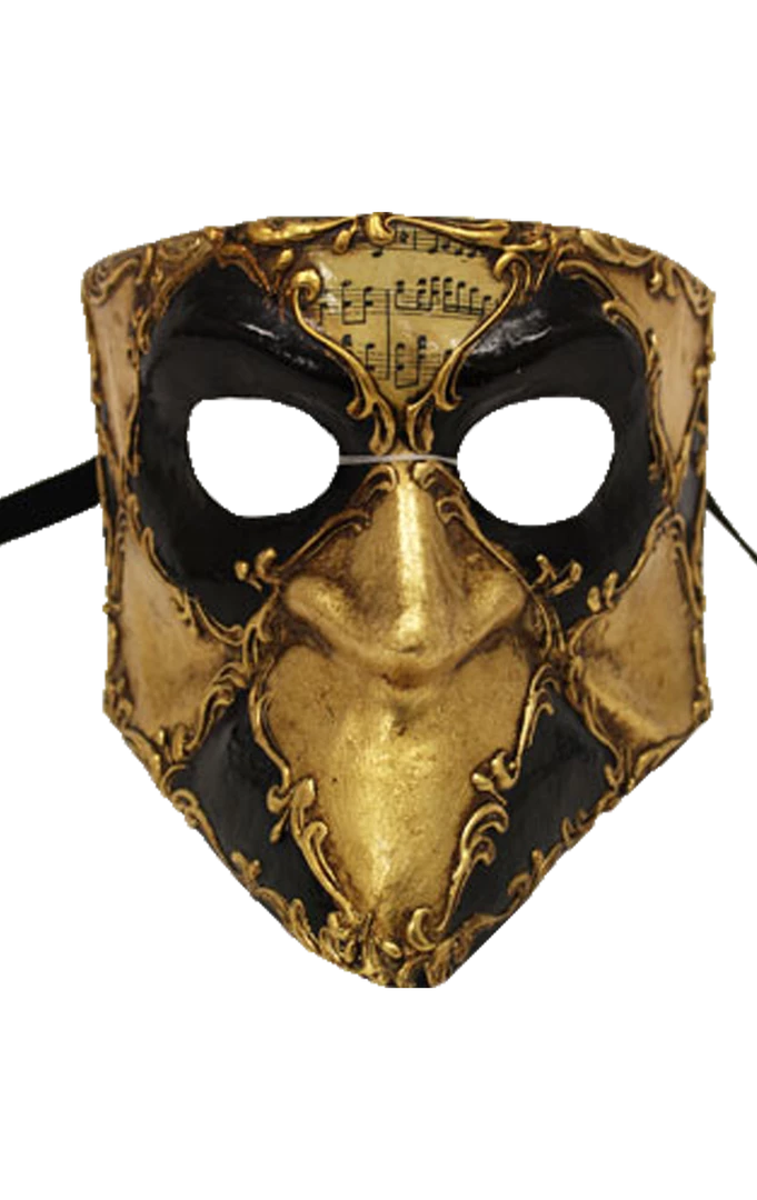 Generic Gold Bauta Masquerade Facepiece Masquerade Ball